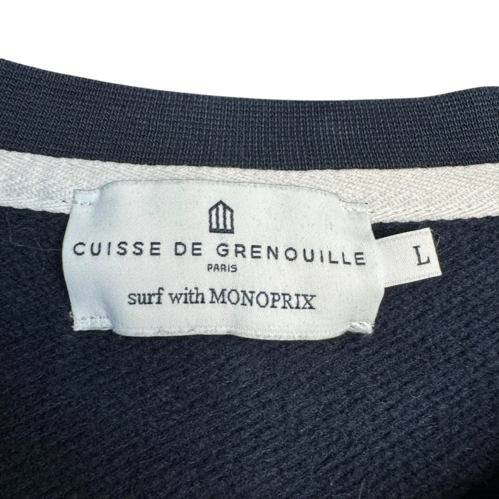 Cuisse De Grenouille Blue Long Sleeve Sweatshirt Crewneck Surf In Paris Large L - Picture 3 of 7